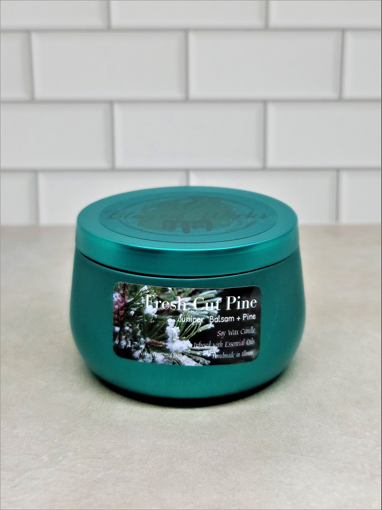 Fresh Cut Pine (Juniper Balsam + Pine) 7oz Soy Wax Candle
