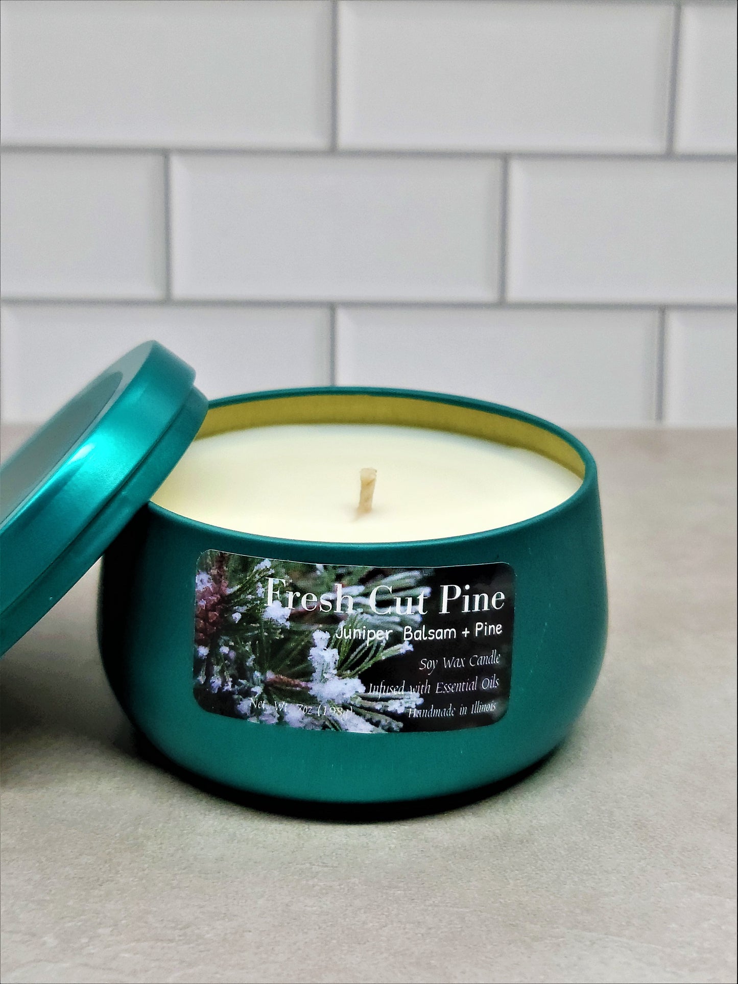 Fresh Cut Pine (Juniper Balsam + Pine) 7oz Soy Wax Candle