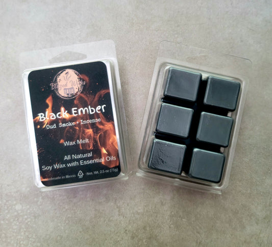Black Ember (Oud  Smoke + Incense) Soy Wax Melt