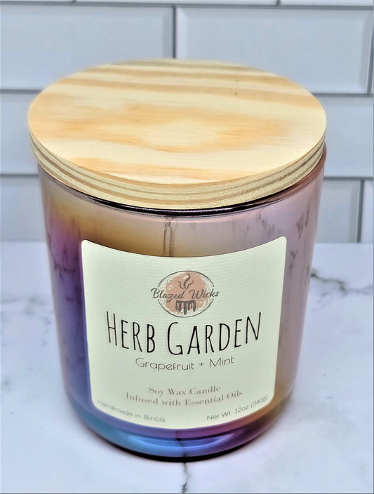 Herb Garden (Grapefruit + Mint) 12oz Soy Wax Candle