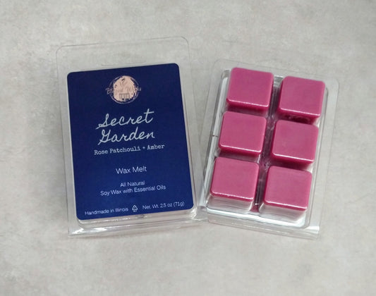 Secret Garden (Rose Patchouli + Amber) Soy Wax Melt