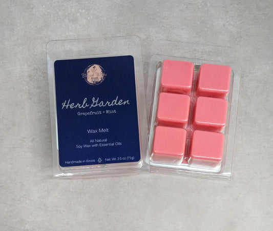 Herb Garden (Grapefruit + Mint) Soy Wax Melt