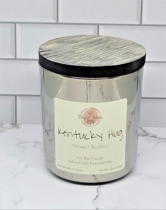 Kentucky Hug (Honey + Bourbon) 12oz Soy Wax Candle