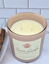 Load image into Gallery viewer, Secret Garden (Rose Patchouli + Amber) 12oz Soy Wax Candle
