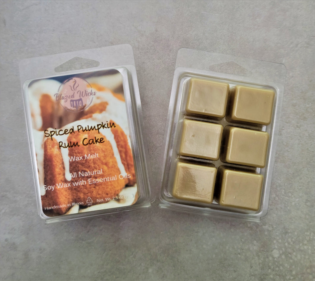 Spiced Pumpkin Rum Cake Soy Wax Melt